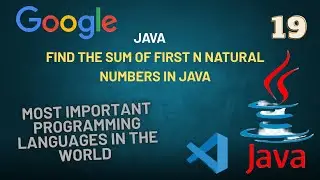 Find the Sum of First N Natural Numbers in Java ||Java program to calculate sum of natural numbers