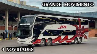 GRANDE MOVIMENTAÇÃO DE ÔNIBUS NA RODOVIÁRIA DE PORTO ALEGRE! + NOVIDADE ESPECIAL NO FINAL!