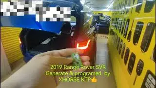 XHORSE smart key gererate 2019 RANGE ROVER SVR