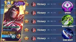 TOP GLOBAL MOSKOV WINSTREAK RANKED GAME | (ONE SHOT TRICKS) MOSKOV BEST BUILD AND EMBLEM 2026!