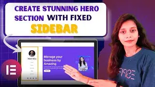 Fix Sidebar With Hero Section in WordPress | How to create a Hero Section sidebar in WordPress?