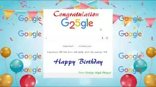 Happy Birthday google