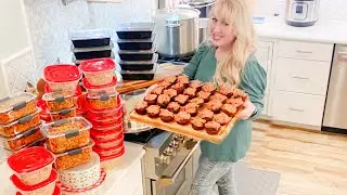 Filling My Freezer with 40 Scratch Made Freezer Meals (and my OVER 50 POUNDS WEIGHT LOSS!)