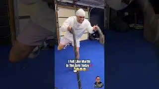 I Felt Like Martin In The Gym Today! Single Leg Rope Gone Get You Ready To Hit Dat Stallion! 