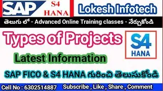 Types of projects in SAP Fico S4 Hana - Implementation Project -Supporting Project - By Lokesh