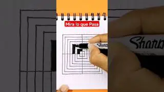 🔥 Drawing Óptica Ilusión ##shorts #short