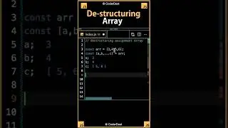 Destructuring array in JavaScript 
