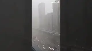 Impresionante imagen de los rayos en Dubai