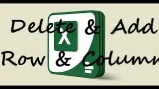 #excel #exceltutorial #row #column || Add & Delete Row from excel sheet ||