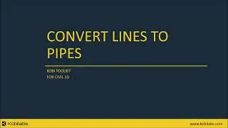Convert Lines to Pipes