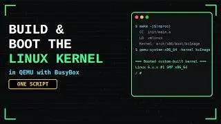 Build and Boot the Latest Linux Kernel in QEMU with BusyBox (One Script)