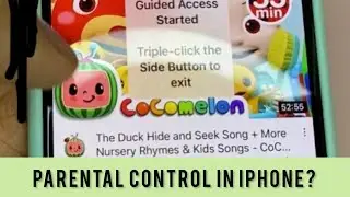 Parental control in iPhone! Restrict usage by Guided Access!