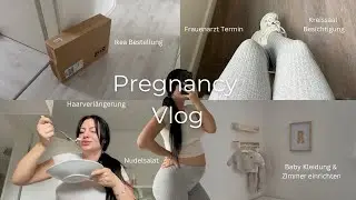Pregnancy Vlog ♡ Kreissaal Besichtigung, Frauenarzt Termin, Baby Shopping & Extensions