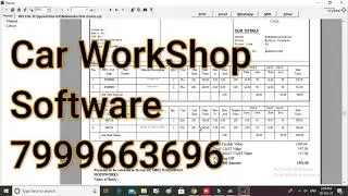 CAR SERVICE SOFTWARE #Billing Software# Workshop Software# Car Show