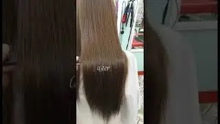 hair color and rebond/hair treatment #hairstylist #hairdresser #shorts
