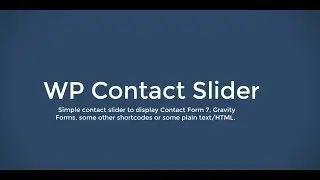 WP Contact Slider