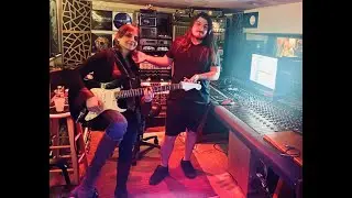 Behind the scenes in the recording studio