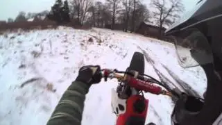 Honda CR 80 R Motocross mit SPES Auspuffanlage