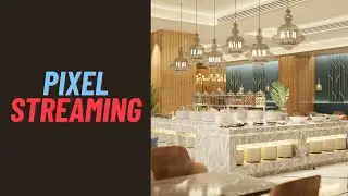 Pixel Streaming in Unreal Engine. Restaurant.