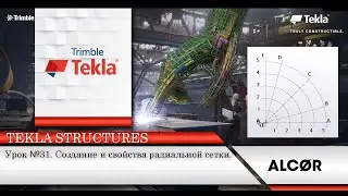 Урок №31. Создание и свойства радиальной сетки. Tekla Structures 2020 версия.