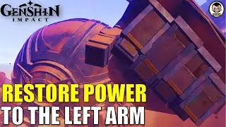 Restore power to the left arm | Dune-Entombed Fecundity: Part II - Genshin Impact