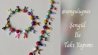 Renkli Boncuklarla Bebek Kolye - Halhal Yapımı Making Baby Necklaces or Anklets with Colorful Beads