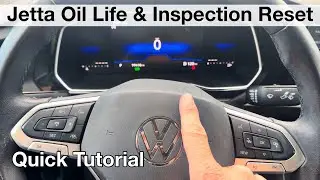 2023 Volkswagen Jetta Oil Life & Inspection Due Reset