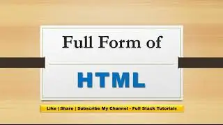 Full Form of HTML?