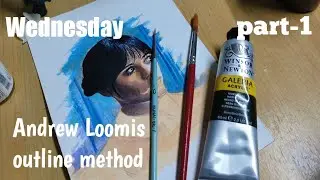 #wednesday drawing outline by using#loomismethod ||Andrew Loomis ||quick outline for beginners.