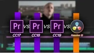 Premiere 17 vs 18 vs 19 vs DaVinci Resolve 15 - RENDER TEST