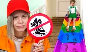 تلعب إيفا وأصدقاؤها التحديات والألعاب النشطة
