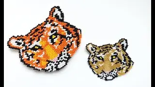 Beaded Tiger / Fridge Magnet Tutorial Part 1
