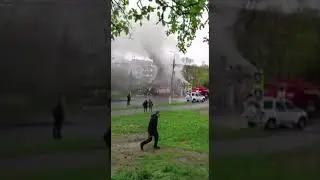 Подмосковное Щелково. Пожар. Комсомольская 8в 27 апреля 2024