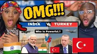 Foreigners Reaction To Turkey vs India Millitary Power Comparison 2025 🇹🇷🇮🇳