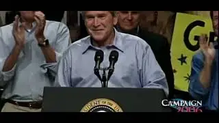 President George W. Bush in Topeka, Kansas, for preelection rally - November 5, 2006 - and Jim Ryun
