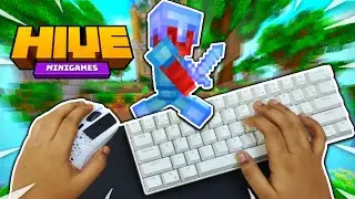 KEYBOARD AND MOUSE HANDCAM!! (Hive Skywars Kits) | Keyboard & Mouse PVP