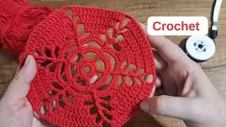 Super Easy Crochet 🌹Round Snowflake Crochet