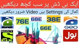 How to set Apstar 76E/Paksat 1r 38E/IntelSat 66E &68E on 8 feet dish