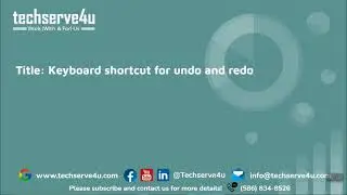 23 Keyboard shortcuts for undo and redo