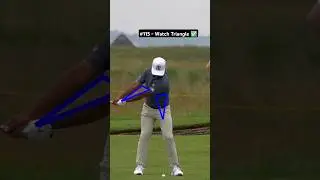 Keep the Triangle intact (Golf Swing Slow Motion Iron)