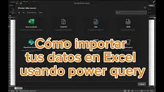 Cómo importar datos en Excel usando power query en una mac