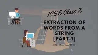String Related Programs: Extract words from a Sentence [Pre-Requisite]