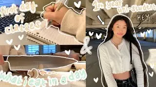 FIRST DAY OF CLASS AS AN ONLINE COLLEGE STUDENT | studying, courses & what i eat in a day 🌟