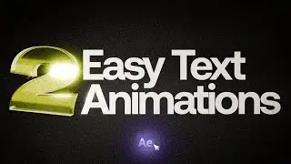 The EASIEST Text Animations (After Effects Tutorial)