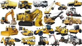 Construction Vehicle Names || Construction Vehicle Vocabulary in English.