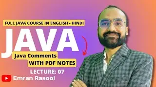 Java Comments | Comments in Java | @emran_rasool_official