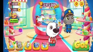 Talking Tom Candy Run Hawaiian Hank vs Roy Raccoon Gameplay Android ios