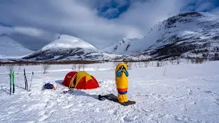 Camping Life: Camping and Skiing with dogs in Stordal, NORWAY