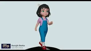 Child Walk Cycle Animation | Beginner Demo Class | 3D Animation