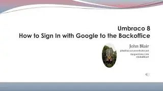 Umbraco 8 How to Sign In with Google to the Backoffice